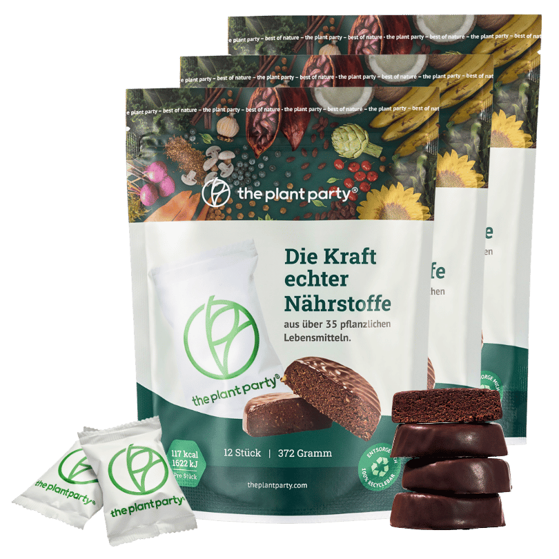 the plant party® Pflanzenportion mit 35+ pflanzlichen Zutaten – 36 Stück